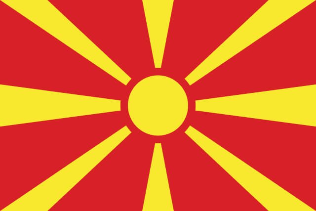 North Macedonia flag